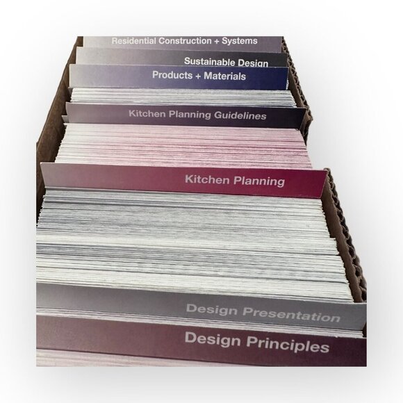 NKBA Exam Prep Flashcards Set For CKBD Certification in Kitchen and Bath Design - Picture 6 of 16